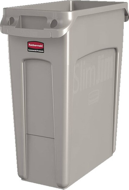 SLIM JIM Waste Container with Venting Channels 16 gal #RB197125900