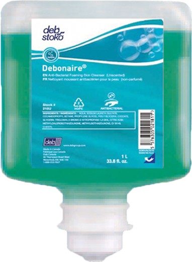 Savon mousse antibactérien pour les mains sans parfum Debonaire #DB0218U0000
