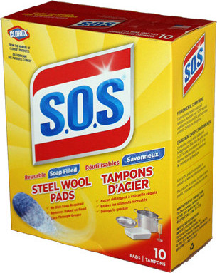 Tampons d'acier réutilisables S.O.S #JH258315000