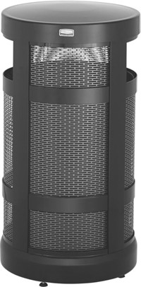 Poubelle extérieure 17 gal avec dessus plat Architek #RB000A17NOI Poubelle extérieure 17 gal avec dessus plat Architek #RB000A17NOI