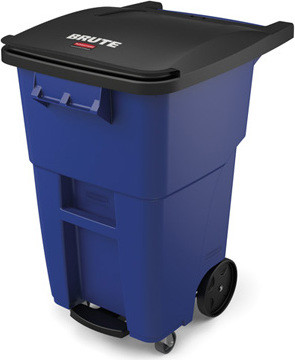 Poubelles sur roues avec pédale BRUTE, 50 gal #RB197196400