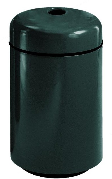 Poubelle de recyclage au couvert rond en fibre de verre pour bouteilles #RB001829CHG Poubelle de recyclage au couvert rond en fibre de verre pour bouteilles #RB001829CHG