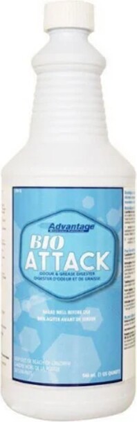 Éliminateur d'odeur et de graisse BIOATTACK #WH027812000 Éliminateur d'odeur et de graisse BIOATTACK #WH027812000