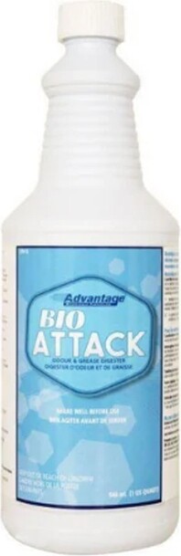 Éliminateur d'odeur et de graisse BIOATTACK #WH027812000