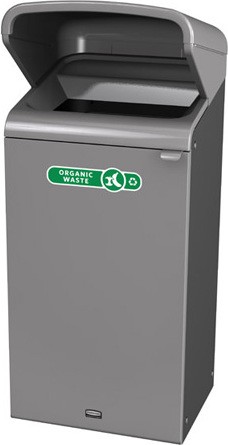 Poubelle de recyclage Configure avec couvercle anti-pluie, 23 gal #RB196172500 Poubelle de recyclage Configure avec couvercle anti-pluie, 23 gal #RB196172500