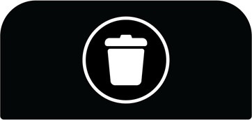 Trash Can Signs for CONFIGURE 15 gal Waste Receptacles #RB196157200