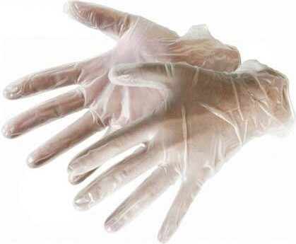 Gants en vinyle clair 4 mil sans poudre #SE038225000