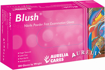 Aurelia Blush Nitrile Powder-Free Examination Gloves #SE078888000