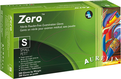 Gants d'examen Aurelia Zero en nitrile non poudrés #SE92777M000 Gants d'examen Aurelia Zero en nitrile non poudrés #SE92777M000