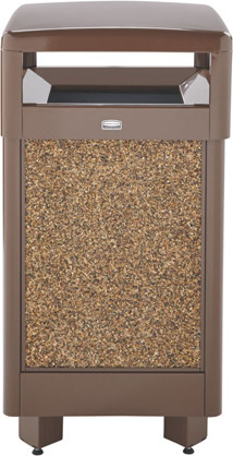 Poubelle extérieure de 29 gal avec couvercle articulé Aspen #RBR36HT201P Poubelle extérieure de 29 gal avec couvercle articulé Aspen #RBR36HT201P
