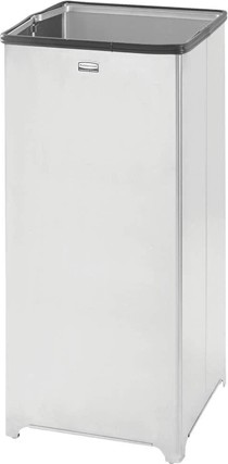 Poubelle décorative avec dessus ouvert WasteMaster 24 gal #RBB1424SSRB