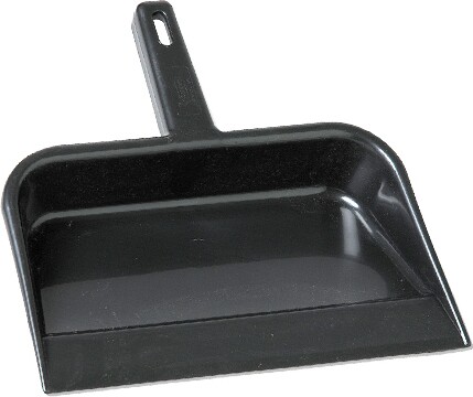 Heavy Duty Black Plastic Dustpan 12" from Vileda #MR134730000