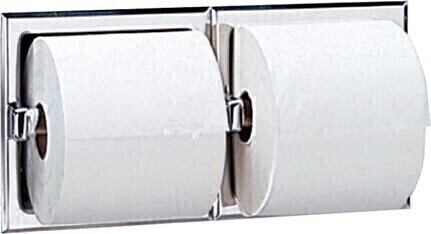 B-6977 Recessed Dual-Roll Toilet Tissue Dispenser #BO0B6977000