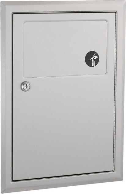 CLASSIC Poubelle pour serviettes hygiéniques en acier inoxydable #BO0B3530000 CLASSIC Poubelle pour serviettes hygiéniques en acier inoxydable #BO0B3530000