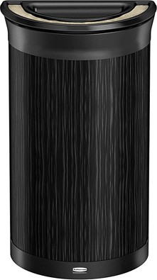 Poubelle décorative demi-ronde avec cendrier ENHANCE, 7,5 gal #RB197008800 Poubelle décorative demi-ronde avec cendrier ENHANCE, 7,5 gal #RB197008800