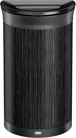 Poubelle métallique décorative demi-ronde ENHANCE, 11,5 gal #RB197011900 Poubelle métallique décorative demi-ronde ENHANCE, 11,5 gal #RB197011900