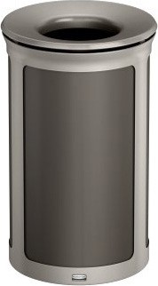 Poubelle décorative ronde à dessus ouvert ENHANCE, 15 gal #RB197013000
