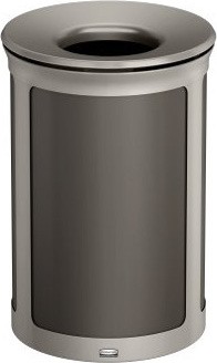 Poubelle décorative ronde à dessus ouvert ENHANCE, 23 gal #RB197016600