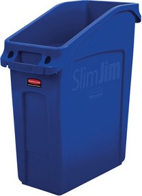 Poubelles de recyclage sous comptoir Slim Jim, 13 gal #RB202669900