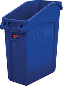 Slim Jim Under-Counter Recycling Container, 13 gal #RB202669900