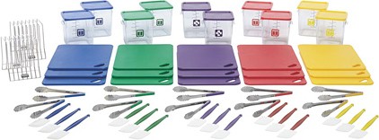 Kit de départ avec code de couleur pour service alimentaire Allergen #RB198522500