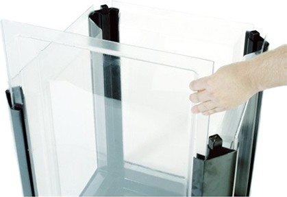 Panneau d'agrégat clair pour poubelles 50 gal Classic LandMark Series #RB400500CLR