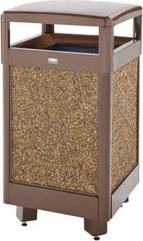 Aspen Outdoor Container with Stone Panels #RB36HT201PL