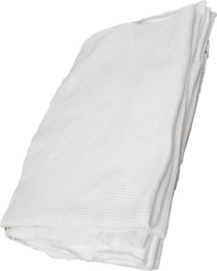 Guenilles en tricot de coton blanc texturé #WIJXWW10000