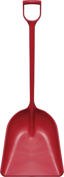 One-Piece Sanitary Shovel 15" x 40" #PX004014RED