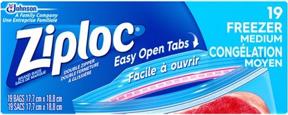 Sacs pour congélateur format moyen Ziploc #TQ0JM305000