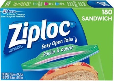 Plastic Sandwich Bags Ziploc #SJ700716000