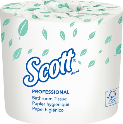 Papier hygiénique Scott Essential 05102, 1 pli, 80 x 1210 par caisse #KC005102000