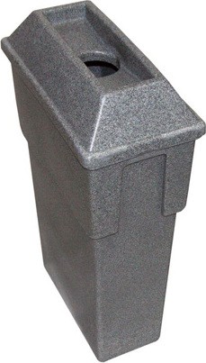 Bullseye Recycling Container, 16 gal #WH549A00GRI Bullseye Recycling Container, 16 gal #WH549A00GRI