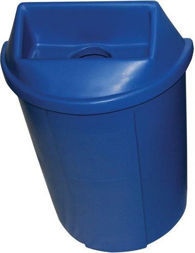 Poubelles de recyclage demi-lune Bullseye, 18 gal #WH519A00BLE