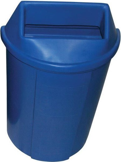 Poubelles de recyclage demi-lune Bullseye, 18 gal #WH519B00BLE