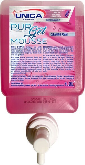 UNICA Mousse antibactérienne Purgel Mousse #QC220200000 UNICA Mousse antibactérienne Purgel Mousse #QC220200000