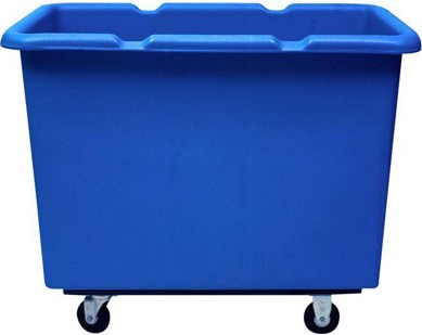 Heavy Duty Utility Cart STARCART, 15 cu ft, corner caster pattern #WH0135BCBLE