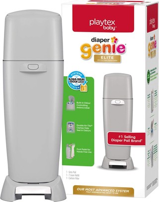 Diaper Disposal System with Carbon Filter Playtex Genie Elite #EM316100GRI