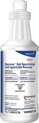 Sporicidal Gel Disinfectant Cleaner Diversey Rescue #JH100906723 Sporicidal Gel Disinfectant Cleaner Diversey Rescue #JH100906723
