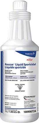 Liquide nettoyant désinfectant sporicide Diversey Rescue, 1L #JH100906724