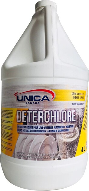 DETERCHLORE Industrial Dishwasher Liquid Detergent Sanitizer #QC00NDCH040