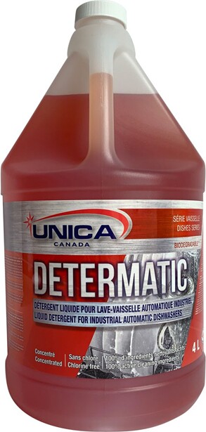 DETERMATIC Industrial Dishwasher Liquid Detergent #QC00NDET040 DETERMATIC Industrial Dishwasher Liquid Detergent #QC00NDET040