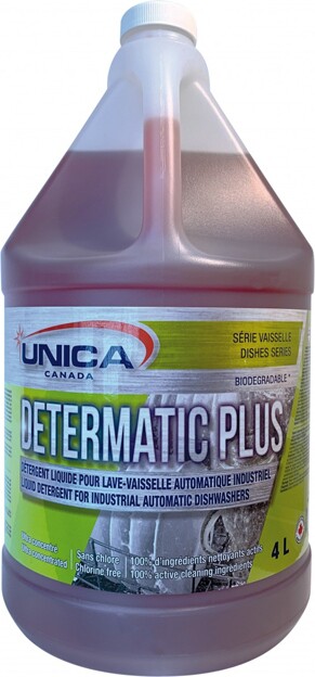 DETERMATIC PLUS Industrial Dishwasher Liquid Detergent #QC00NDET104