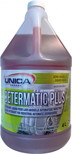 DETERMATIC PLUS Détergent liquide pour lave-vaisselle industriel #QC00NDET104