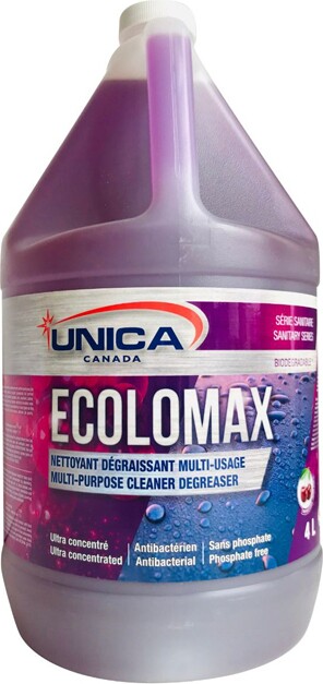 ECOLOMAX Nettoyant dégraisseur industriel antibactérien #QC00NECO040 ECOLOMAX Nettoyant dégraisseur industriel antibactérien #QC00NECO040