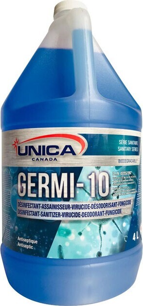 GERMI-10 One Step Disinfectant Sanitizer Deodorizer Cleaner #QC00NGRM040 GERMI-10 One Step Disinfectant Sanitizer Deodorizer Cleaner #QC00NGRM040