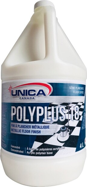 POLYPLUS 18 Fini à plancher métallique acrylique #QC00NPP8040