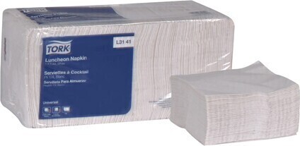 L3141 TORK Universal White Luncheon Napkins, 12 X 500 Sheets #SCTO3141000