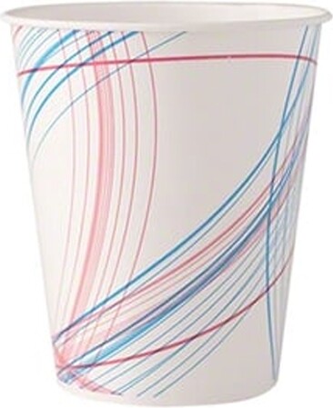 Verre en carton avec imprimé de feuilles #EC70092500000 Verre en carton avec imprimé de feuilles #EC70092500000