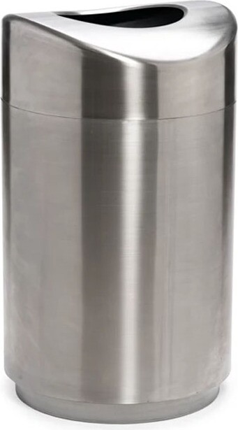 ECLIPSE Stainless Steel Decorative Round Waste Container 30 gal #RB0002030SS